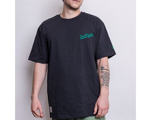 Triko New Era MLB Oversized Script Los Angeles Dodgers Navy / Green