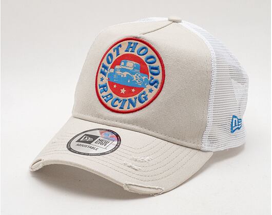 Kšiltovka New Era 9FORTY Trucker Race Patch Trucker Stone
