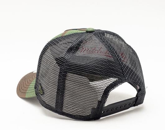 Dětská Kšiltovka New Era - MLB Clean 9FORTY Trucker - NY Yankees - Woodland Camo / Black