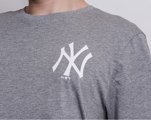 Triko New Era MLB Baseball Graphic Tee New York Yankees Light Grey Heather