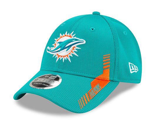 Kšiltovka New Era 9FORTY Stretch-Snap NFL21 Sideline Home Color Miami Dolphins