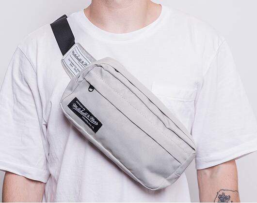 Ledvinka Mitchell & Ness Branded Fanny Pack Grey