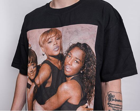 Triko Mister Tee Tlc Group Logo Oversize Tee Black