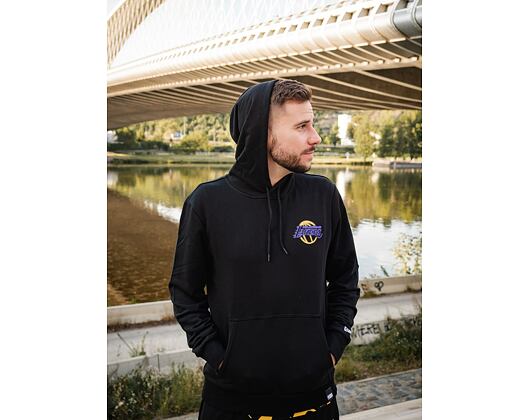 Mikina New Era NBA Neon Pull Over Hoody Los Angeles Lakers Black