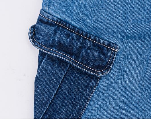 Kalhoty Karl Kani KK Og Block Denim Cargo Pants Blue