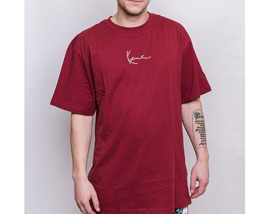 Triko Karl Kani Small Signature Tee Dark Red