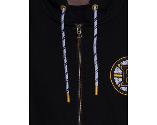 Mikina '47 Brand NHL Boston Bruins Back Check Morris Full Zip Hood Jet Black