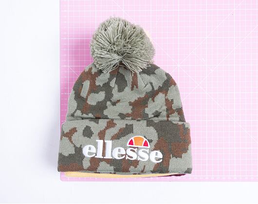 Kulich Ellesse Velly Camo Pom Pom Beanie Dark Purple