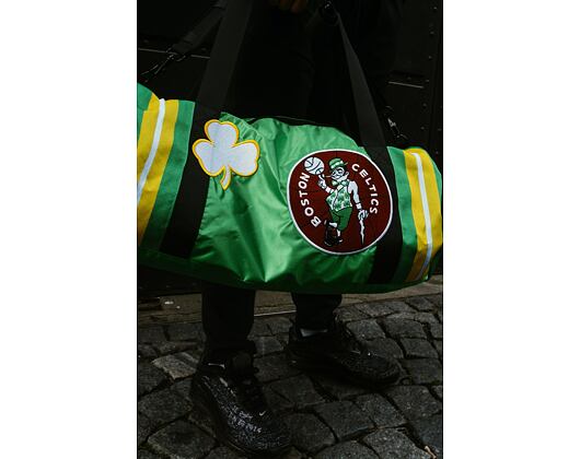 Taška Mitchell & Ness Boston Celtics Satin Duffel Bag Green