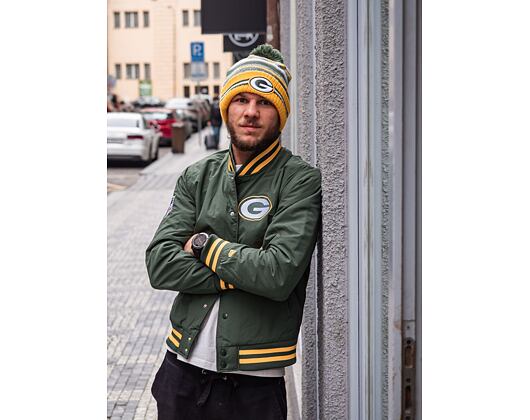 Bunda New Era NFL Team Wordmark Bomber Green Bay Packers Green