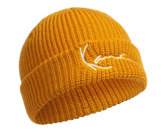 Kulich Karl Kani KK Signature Fisherman Beanie Ocher