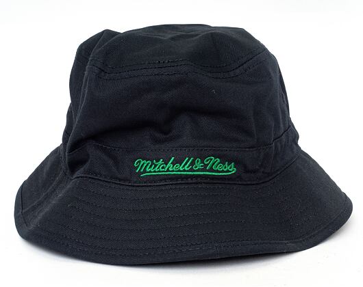 Klobouk Mitchell & Ness Boston Celtics Team Logo Bucket Hat Black