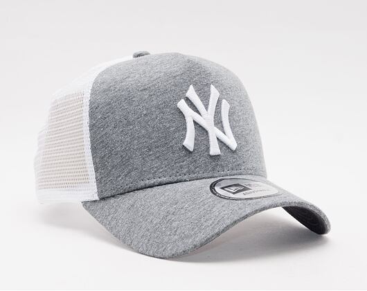 Kšiltovka New Era - MLB Jersey 9FORTY Trucker - NY Yankees - Graphite / White