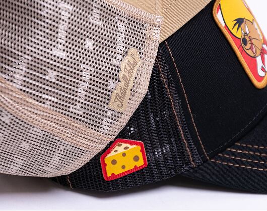 Kšiltovka Capslab Trucker - Looney Tunes - Speedy Gonzales - Black / Yellow