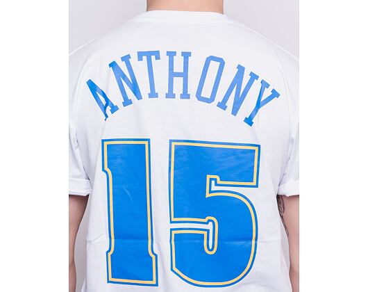 Triko Mitchell & Ness Denver Nuggets Carmelo Anthony Name & Number Tee White