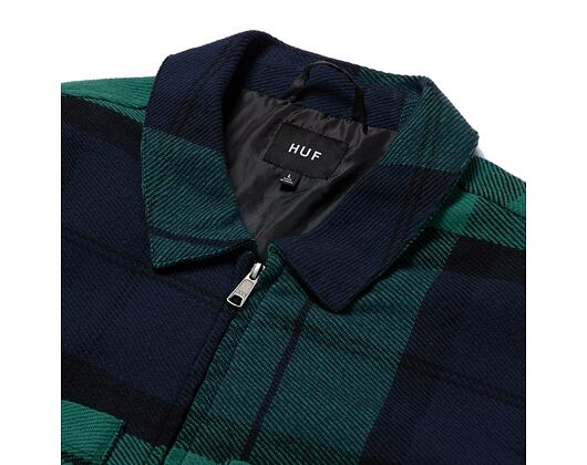 Bunda HUF × Pleasures Blackwatch Work Jacket Navy