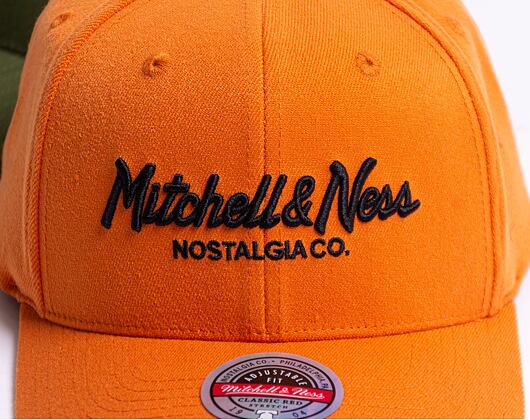 Kšiltovka Mitchell & Ness Branded Pinscript Cast Redline Stretch Snapback Dark Orange