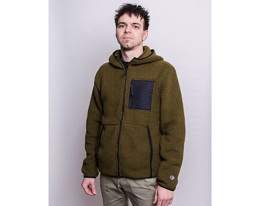 Mikina Champion Polartec Fleece Zip Hoody 216723 GS556 DKO/NBK / Green