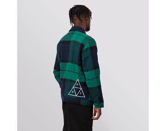 Bunda HUF × Pleasures Blackwatch Work Jacket Navy