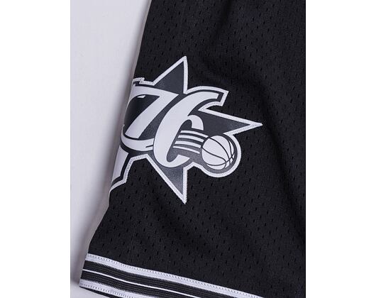 Kraťasy Mitchell & Ness Philadelphia 76ers White Logo Swingman Short Black