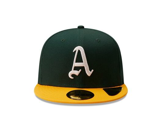 Kšiltovka New Era 59FIFTY Cooperstown Multi WS Patch Oakland Athletics Fitted Dark Green