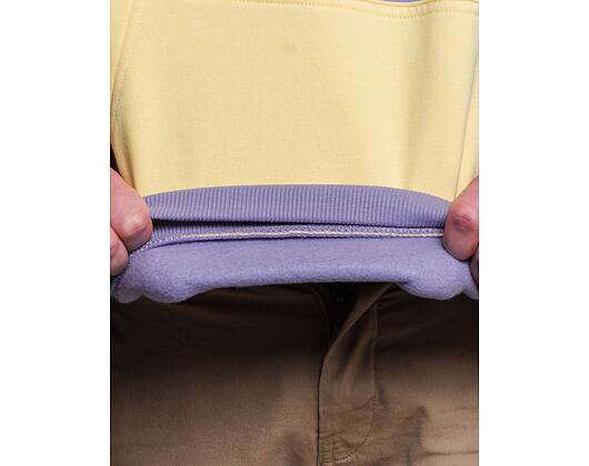 Mikina Karl Kani Signature Block Hoodie Lilac/Orange/Taupe