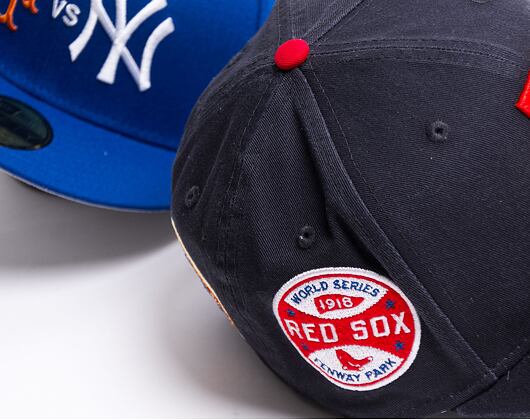 Kšiltovka New Era 59FIFTY Cooperstown Multi WS Patch Boston Red Sox Fitted Navy