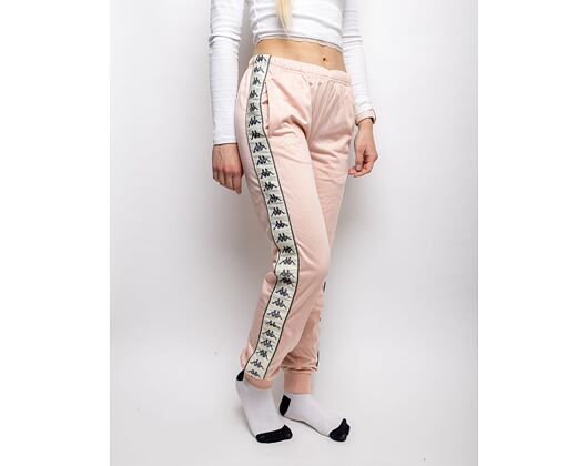 Dámské Tepláky Kappa 222 Banda Wrastoria Slim Pink Blush - Beige - Green