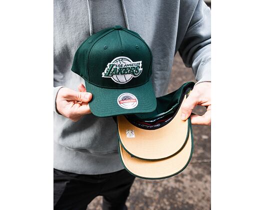 Kšiltovka Mitchell & Ness Brooklyn Nets Moss And Sand Redline Stretch Snapback Green
