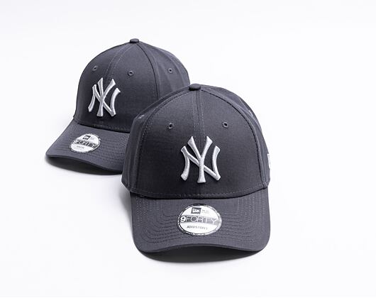 Kšiltovka New Era 9FORTY League Essential New York Yankees Strapback Graphite / Gray