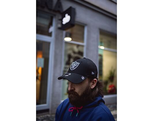 Kšiltovka New Era 9FORTY Trucker Home Field Las Vegas Raiders Strapback Black / Team Color