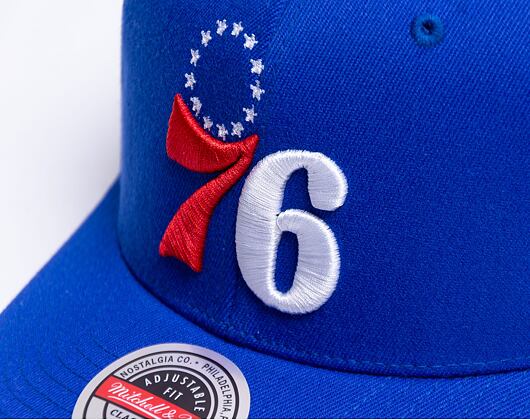 Kšiltovka Mitchell & Ness Team Ground 2.0 Stretch Snapback Philadelphia 76ers Blue