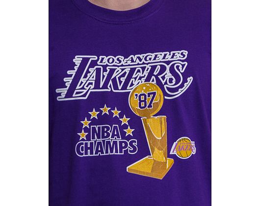 Triko Mitchell & Ness Champs Lakers Tee Los Angeles Lakers Purple