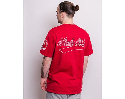 Triko Mitchell & Ness Champ City S/S Tee Chicago Bulls Scarlet