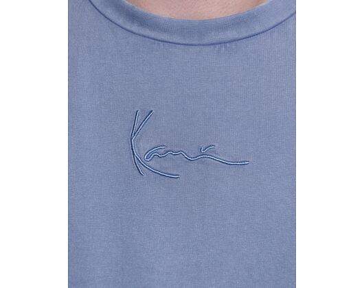 Triko S Dlouhým Rukávem Karl Kani Small Signature Washed LS blue