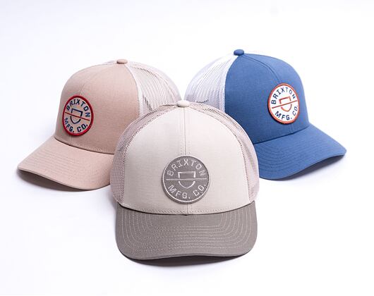Kšiltovka Brixton Crest X Mp Mesh Cap Twig/Vanilla