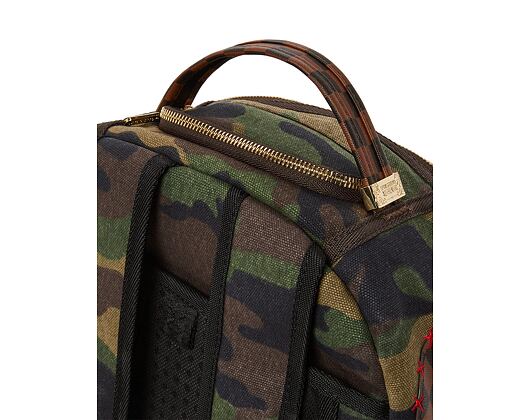 Batoh Sprayground Shark Shape Checkered Camo / Brown Backpack