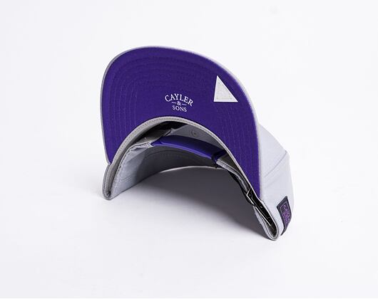 Kšiltovka Cayler & Sons White Label Styro Grey/Purple Snapback