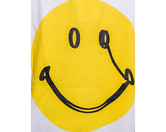 Triko Karl Kani Chest Signature Smiley print Tee white/yellow