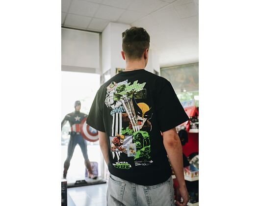 Triko HUF x MARVEL Smash Up T-Shirt Black