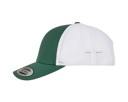 Kšiltovka Yupoong Retro Trucker 2-Tone Evergreen / White
