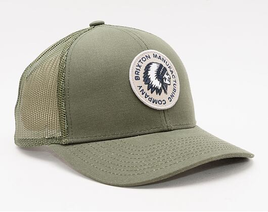 Kšiltovka Brixton Rival Stamp X Mp Mesh Cap Military Olive Military Olive