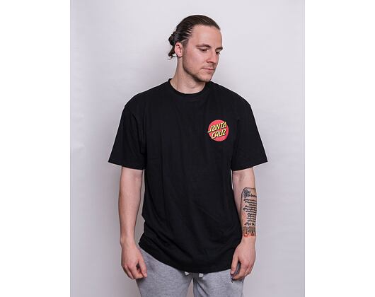 Triko Santa Cruz Classic Dot Chest T-Shirt Black