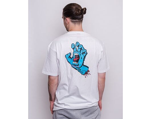 Triko Santa Cruz Screaming Hand Chest T-Shirt White