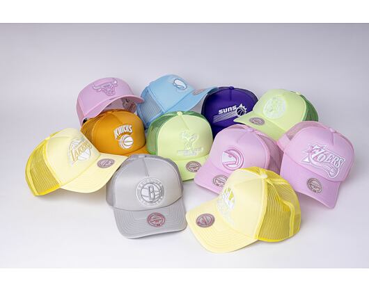 Kšiltovka Mitchell & Ness Seattle Supersonics Pastel Trucker Snapback HWC Yellow