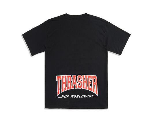 Triko HUF × Thrasher High Point T-Shirt Black