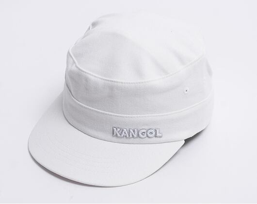 Kšiltovka Kangol - Cotton Twill Army Cap - White