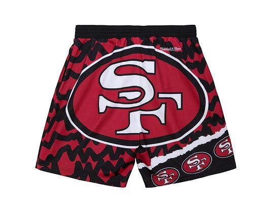 Kraťasy Mitchell & Ness NFL Jumbotron 2.0 Shorts San Francisco 49Ers Black / Red