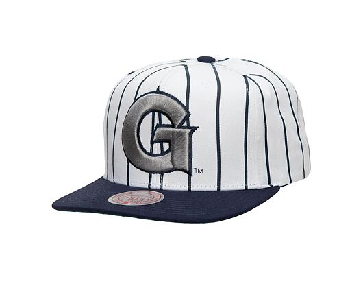 Kšiltovka Mitchell & Ness NCAA Retro Pinstripe Snapback Georgetown University White