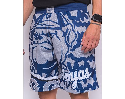 Kraťasy Mitchell & Ness NCAA Jumbotron 2.0 Shorts Georgetown University Navy / Grey